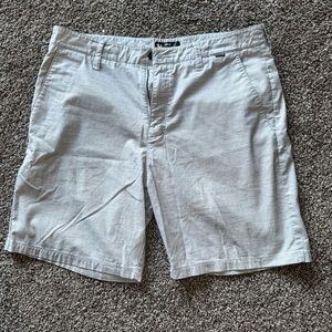 Hurley Light Gray Flat Front Shorts